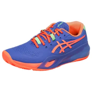 Asics Men's Gel-Resolution X - Padel - Dark Cobalt/Vivid Coral All Season Elastic Band