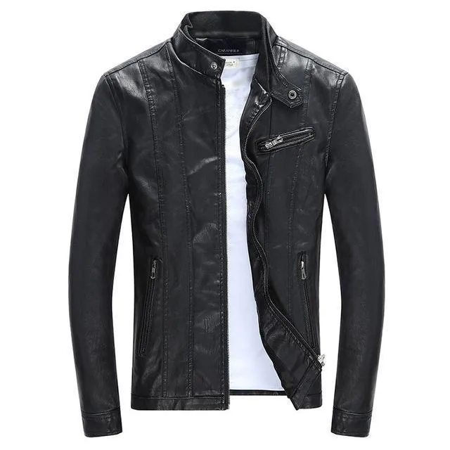 West Louis? PU Spring Leather Jackets Adaptable Outfit
