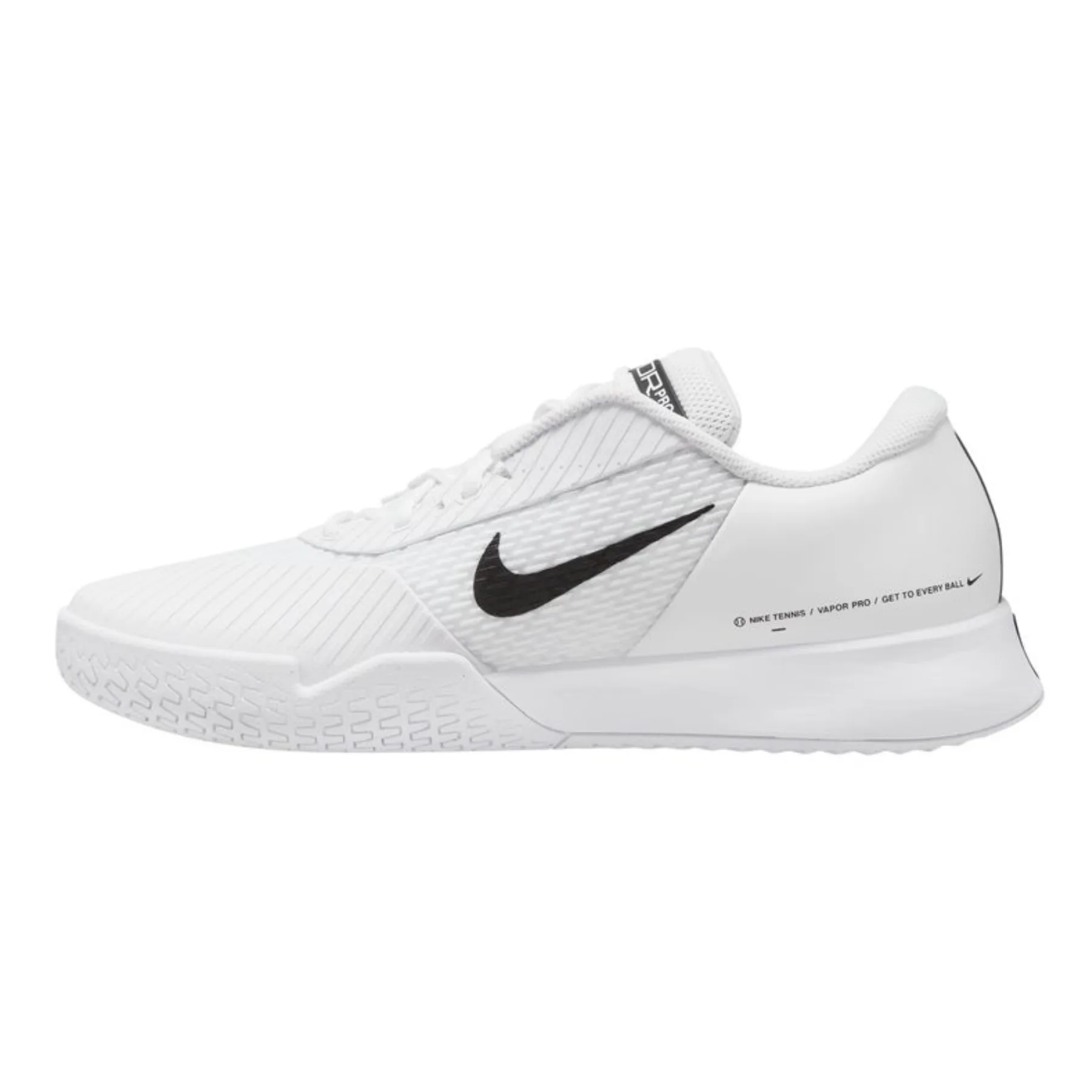 Orthopedic Design Smooth Motion Nike Air Zoom Vapor Pro 2 HC White/White Men Tennis Shoes