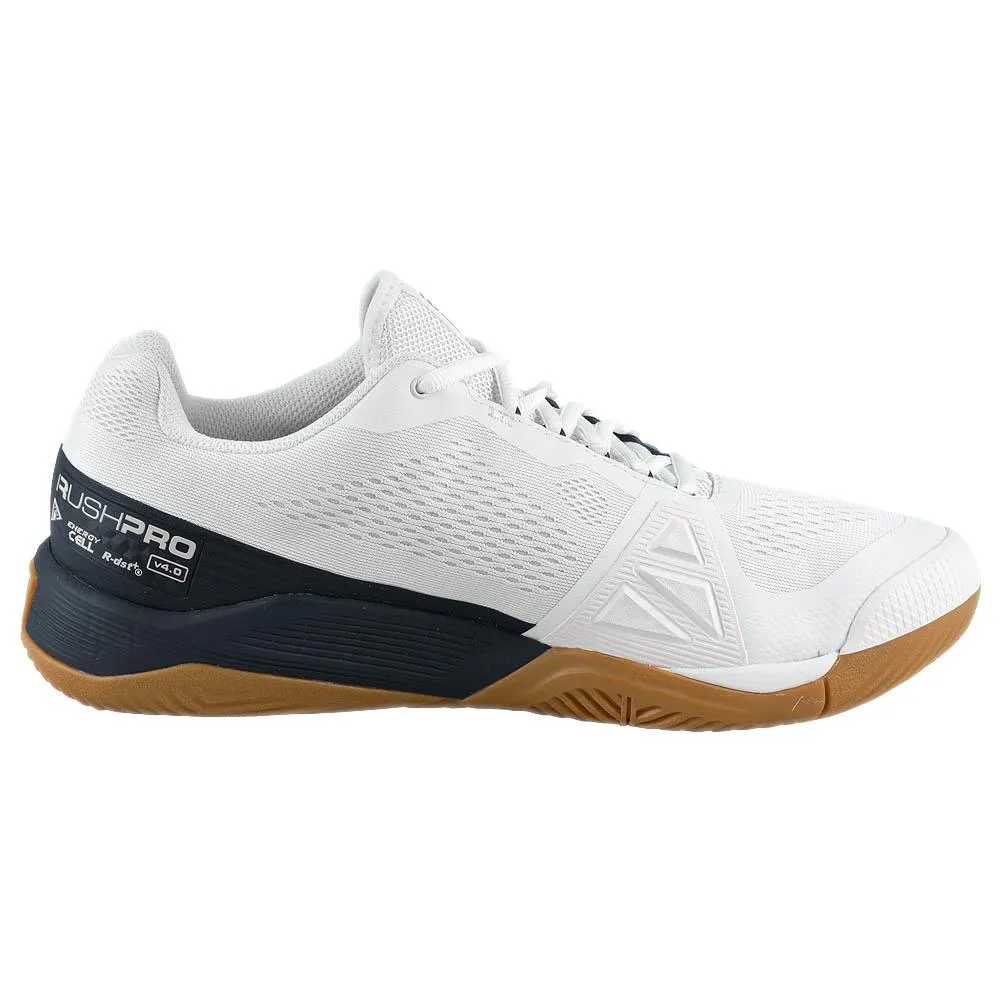 Wilson Men's Rush Pro 4.0 - White/Navy Blazer Vapor Diffusion synthetic leather