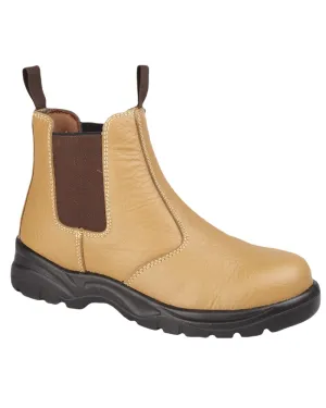 Grafters Chelsea Leather Safety Boots Mono Style Stable Step