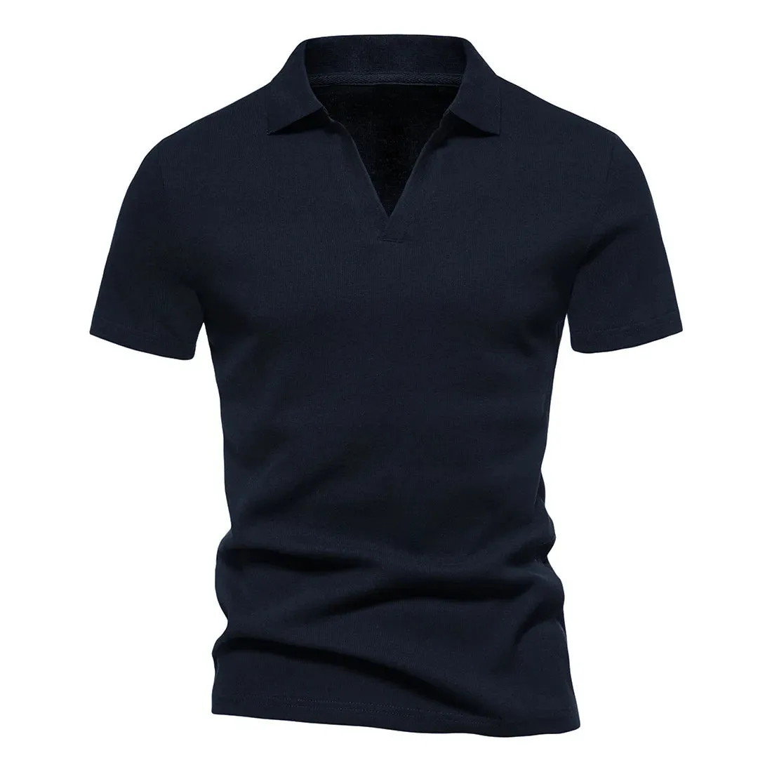 All-Purpose Wear Comfort Flex West Louis? Men's V-Neck Polo Style Henley Tee