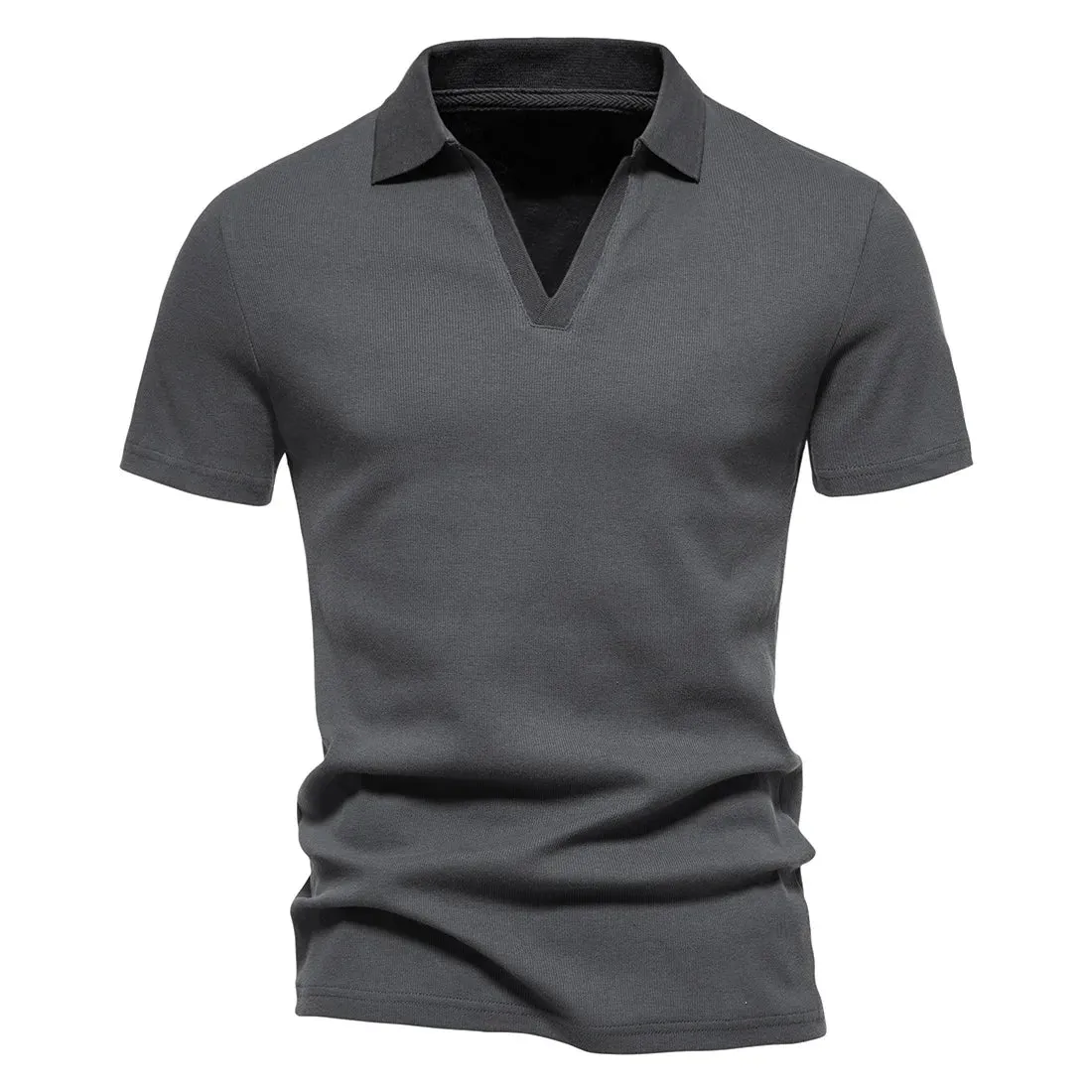 West Louis? Men's V-Neck Polo Style Henley Tee Quick Comfort Club Style