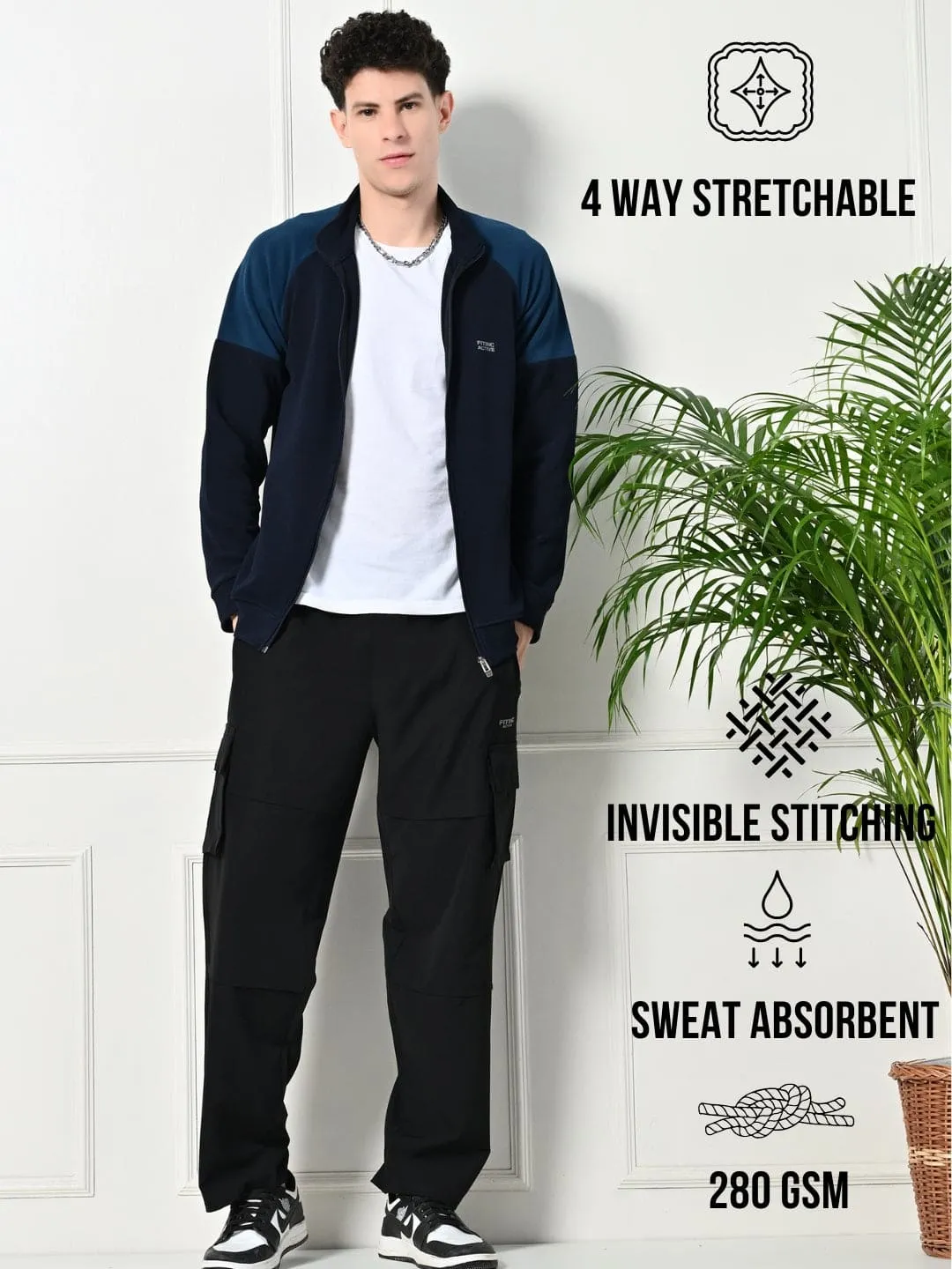 Trendy Cut Translucent Soul All-Season Navy Blue Durable Jacket