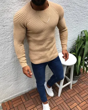 West Louis? O-Neck Patchwork Sweater Late Breeze