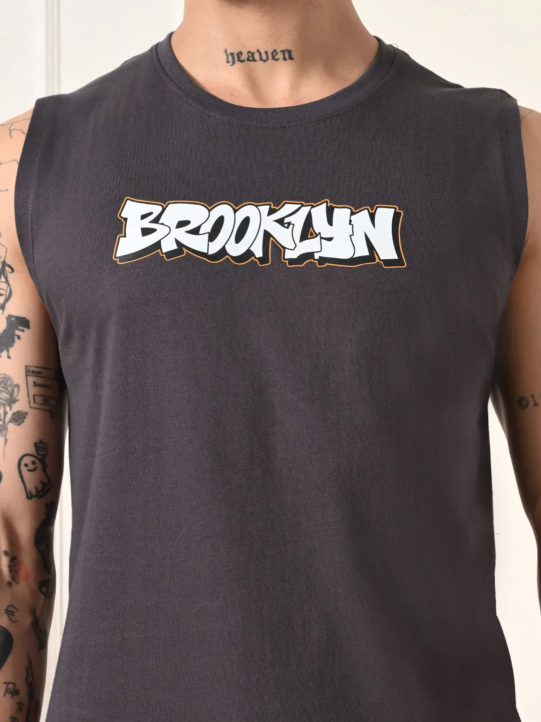 Easy-wear Brooklyn Cotton Sando ?C Charcoal Drive Core