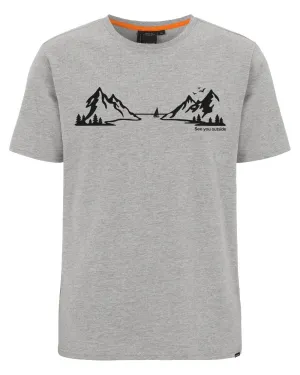 Didriksons Mens Harald Landscape T-Shirt Casual Comfort Fit