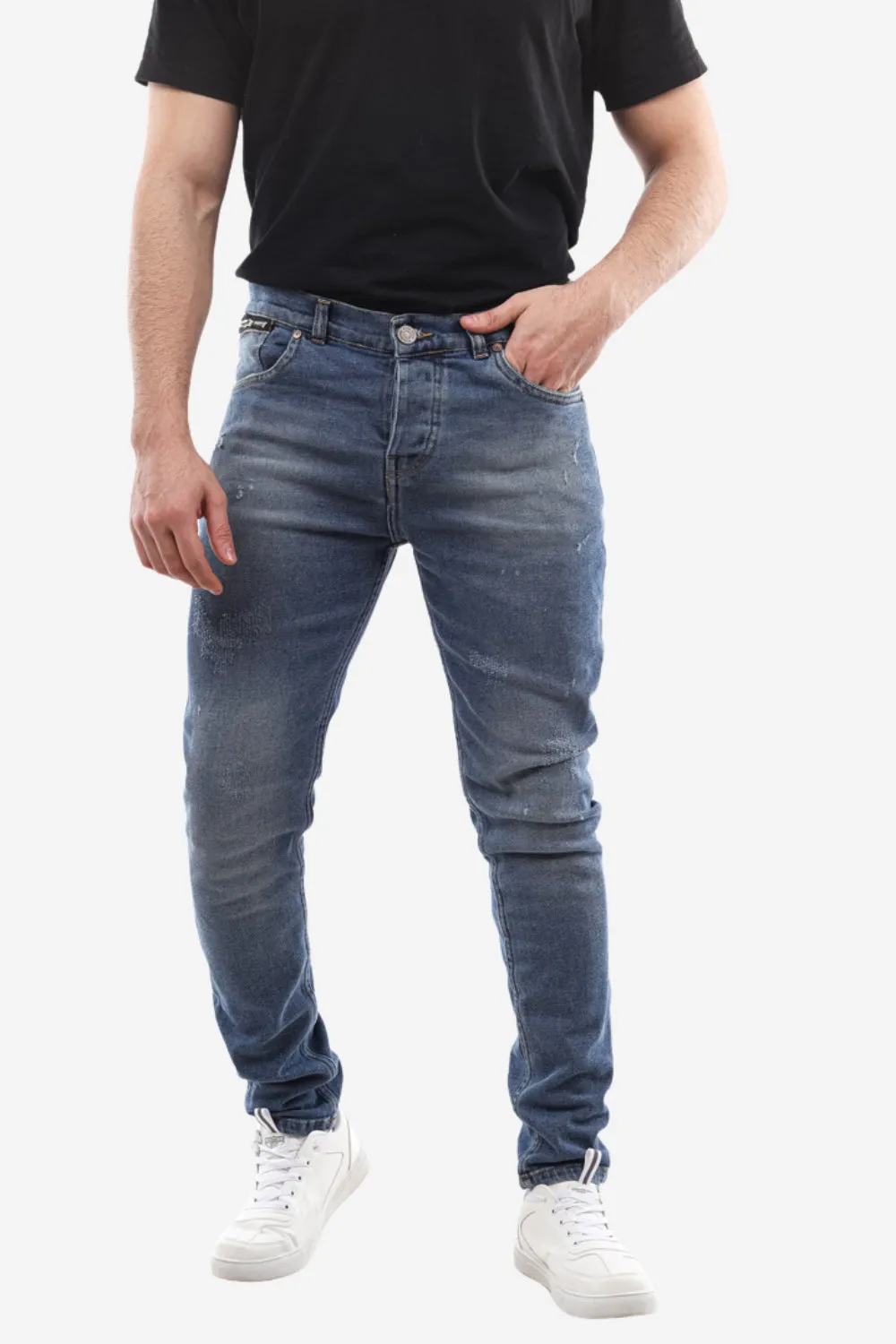 jeans -Casual Dirty Denim Jeans Pant Jeans-blue Fashion Lover Versatile Abrasion Resistant Denim