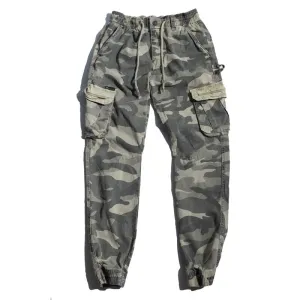 Slim Look Fit StretchMaterial West Louis? Multi-Pocket Color Camo Jogging Pants
