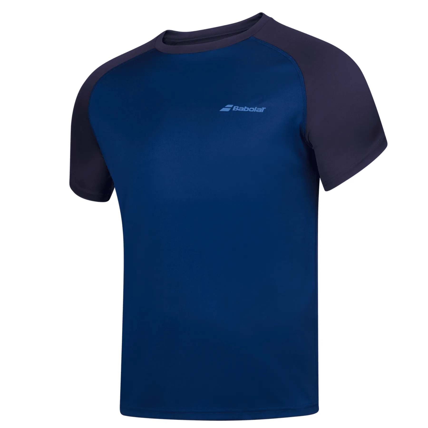 Lightweight Comfort Light Fashion Babolat Play Crew Neck Men's Tee - Estate Blue