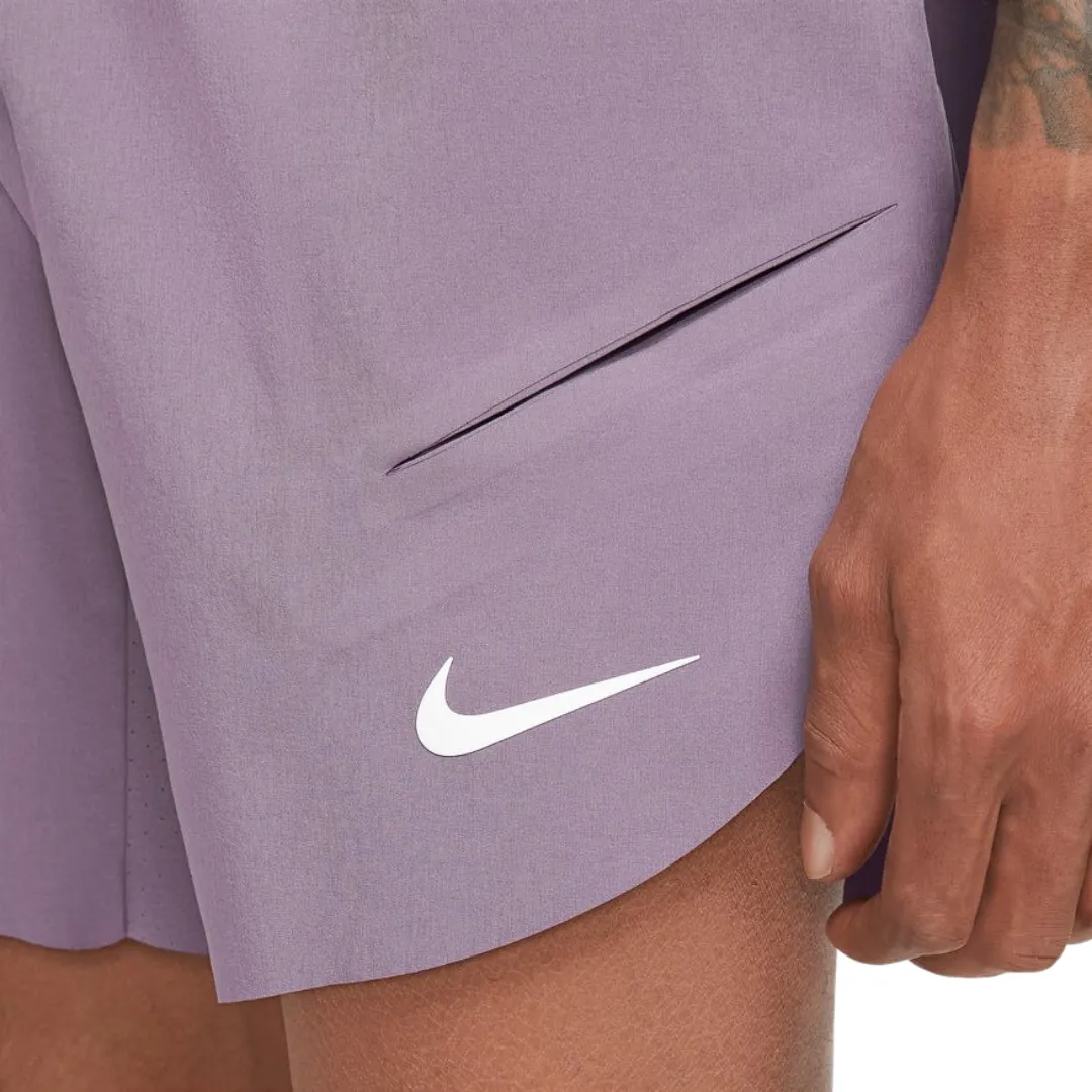 Nike Rafael Nadal Men Dri-Fit ADV 7" Tennis Shorts - Purple Thermoregulating Fabric