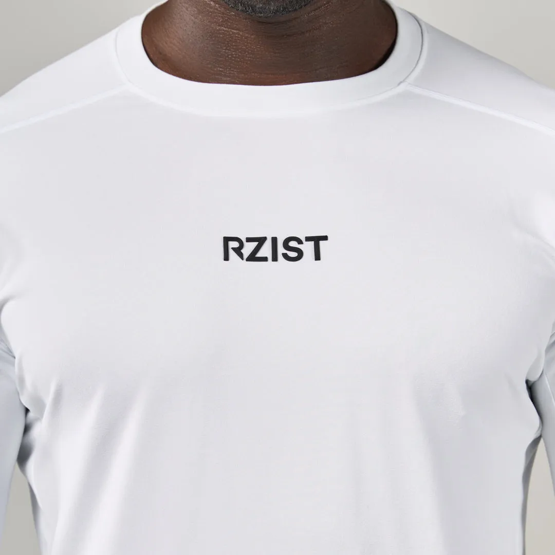 Smooth Finish Performance Long Sleeves Tee - Cotton White