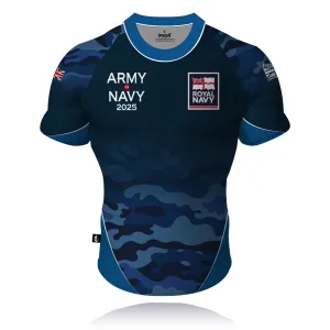 Honour Our Armed Forces (Royal Navy) - Army vs Navy 2025 - Rugby/Training Shirt (CLEARANCE) High-Quality Cotton Microfiber texture