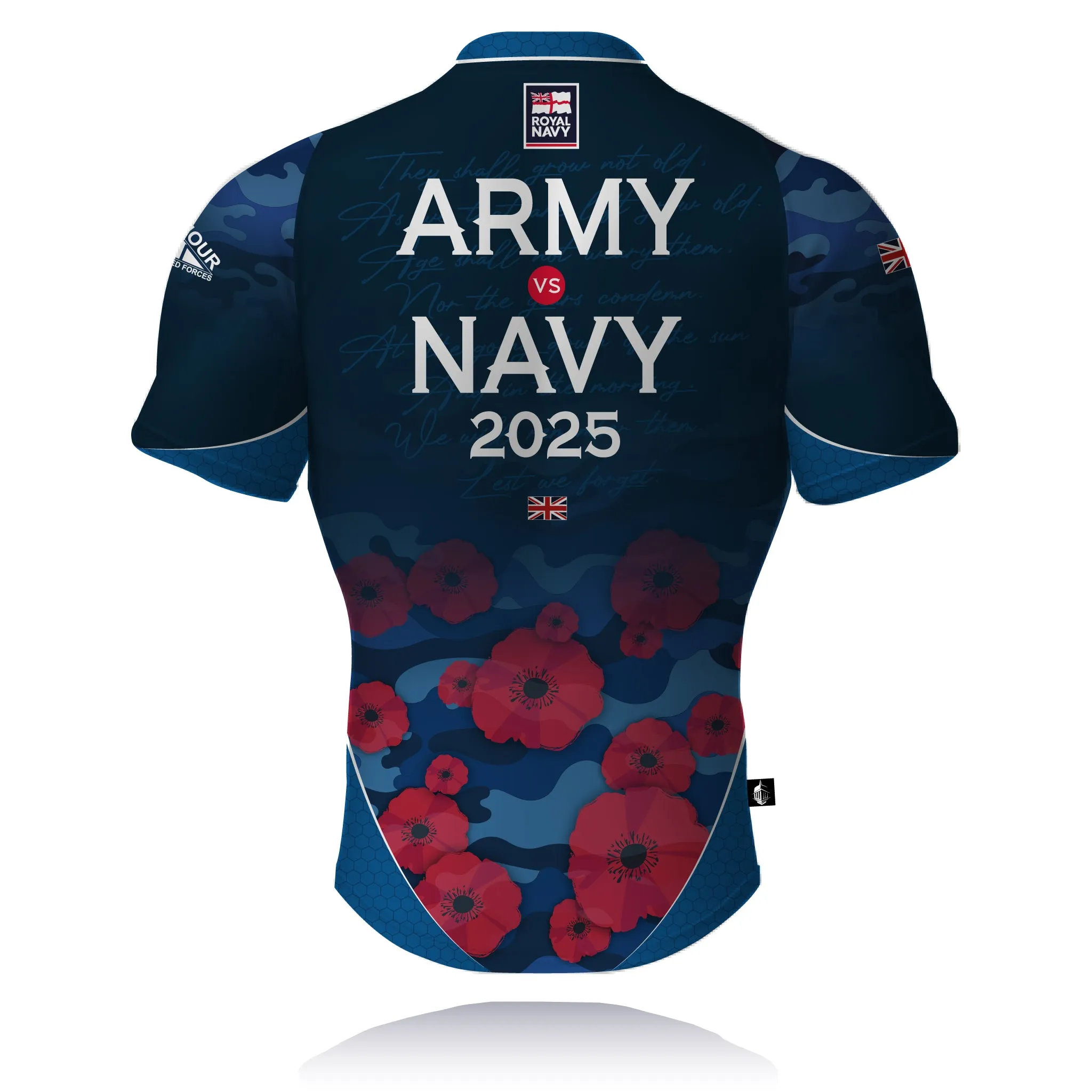 Honour Our Armed Forces (Royal Navy) - Army vs Navy 2025 - Rugby/Training Shirt (CLEARANCE) Summer Style