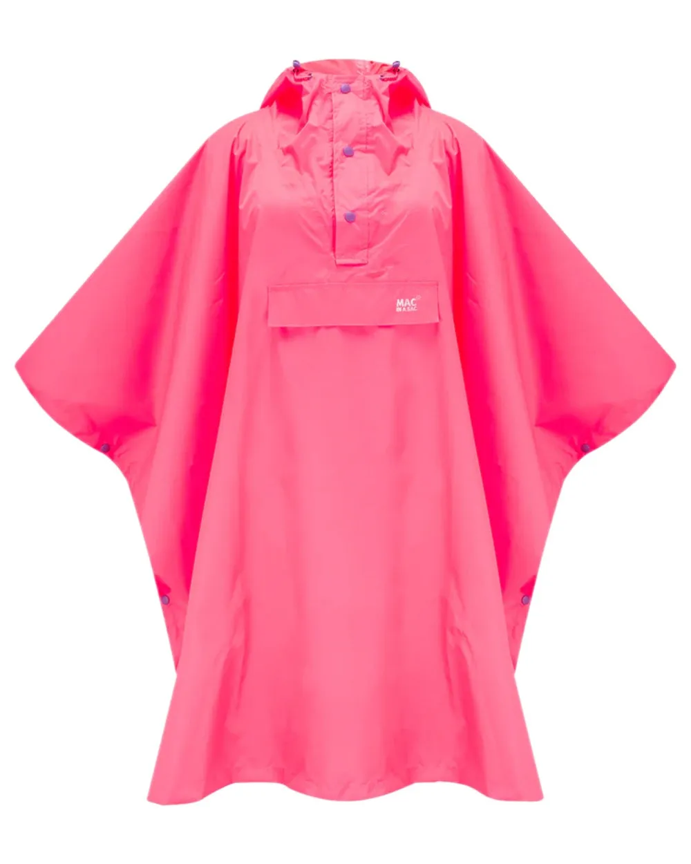 Mac In A Sac Origin Neon Waterproof Poncho Ultraviolet Protection ZeroIrritationLabels
