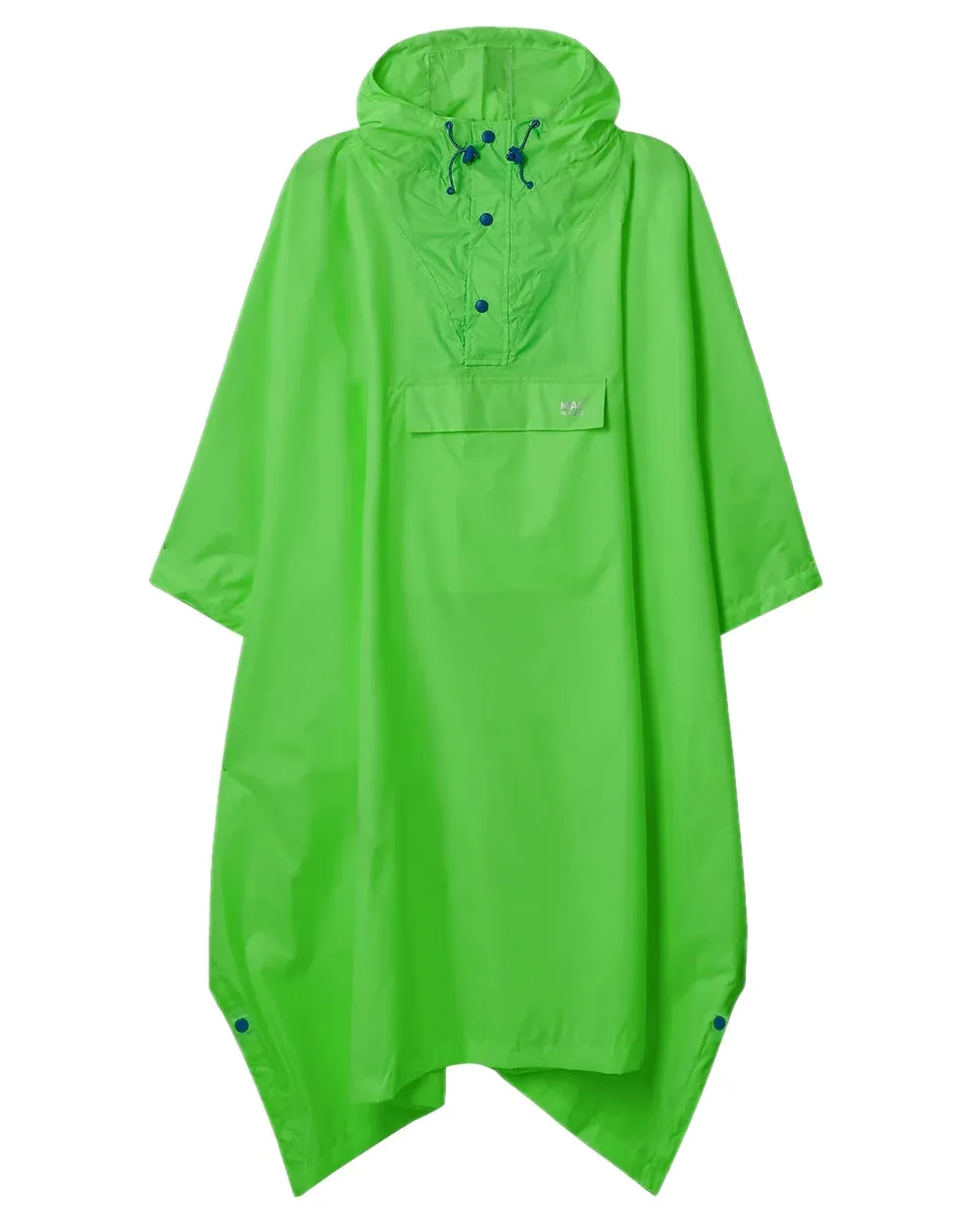 Mac In A Sac Origin Neon Waterproof Poncho Fashion Design Metal Core