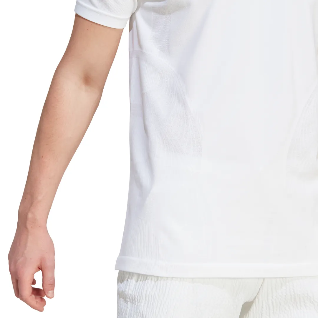 Casual Vibe Wear Adidas Seaml Tee Pro Tennis Shirt - White