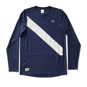 Organic Cotton Blend Active Layer Mens Tracksmith Van Cortlandt Long Sleeve Running T-shirt
