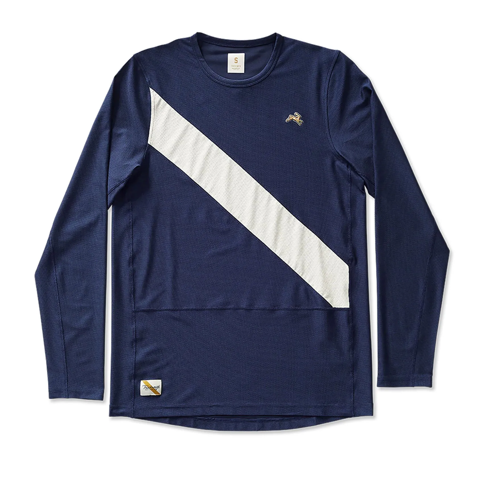 Mens Tracksmith Van Cortlandt Long Sleeve Running T-shirt Stretchable