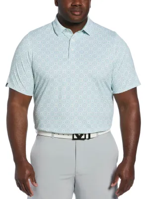 Big & Tall Foulard Print Polo Perfect Design Flexible Style