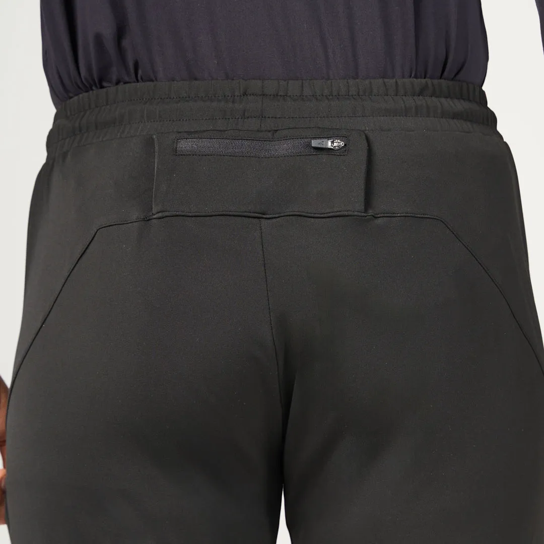 Elastic waist Performance Joggers - Black