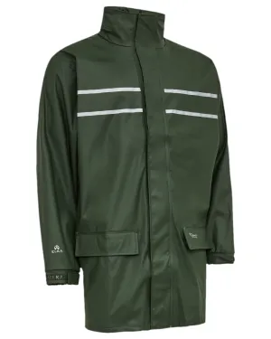 Elka Mens Dry Zone D-Lux Long Rain Jacket Casual Design