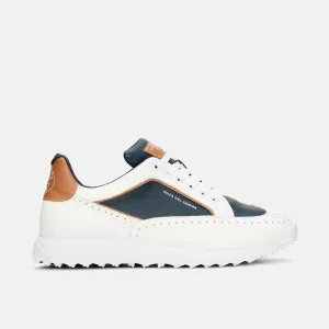 Girona - White/Cognac/Navy Mid Top Design Premium Fit