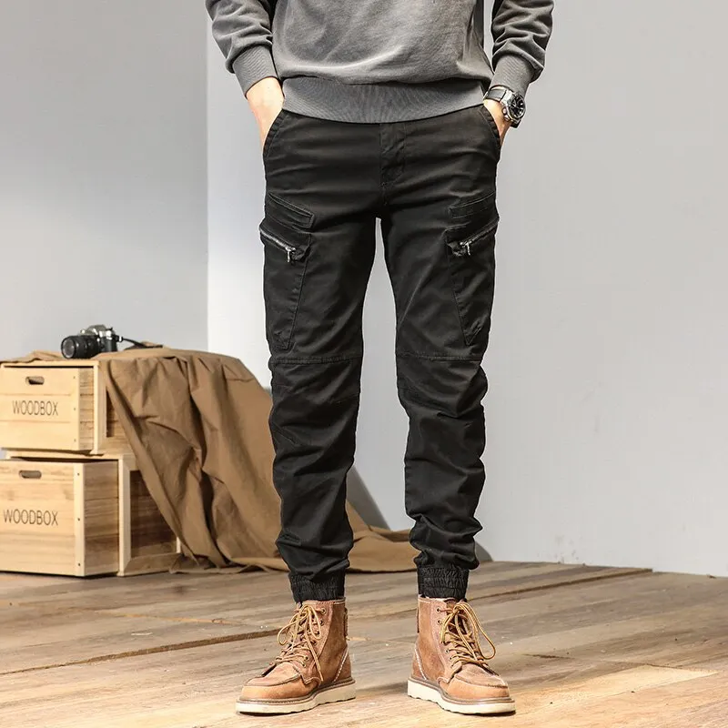 West Louis? Streetwear Techwear Cargo Pants - Multi-Pocket Tactical Trousers Movement Ease