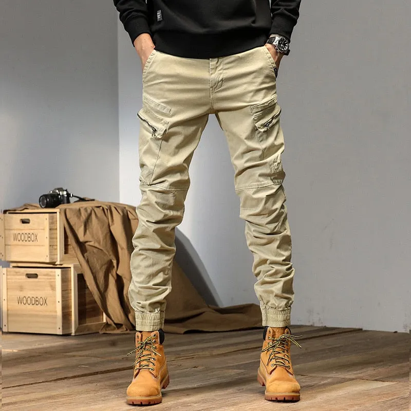 sport chic West Louis? Streetwear Techwear Cargo Pants - Multi-Pocket Tactical Trousers